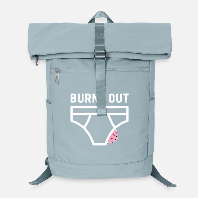 Burne out – humour bureau stress Sac à dos ordinateur