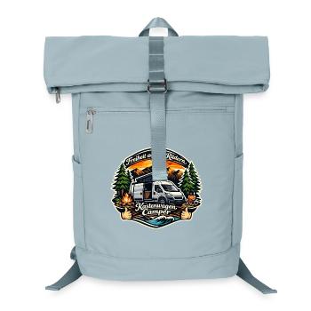 Freiheit auf vier Rädern Kastenwagen Camper - Laptop-Rucksack  - Eisblau - Vorne