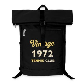Cadeau d’anniversaire rétro vintage du Tennis Club 1972 - Sac à dos ordinateur - noir - Devant