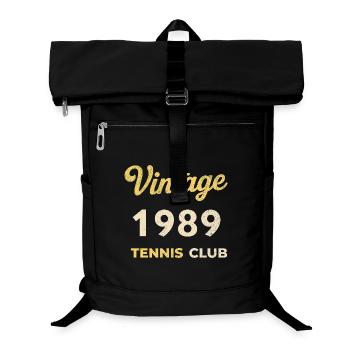 Cadeau d’anniversaire rétro vintage du Tennis Club 1989 - Sac à dos ordinateur - noir - Devant