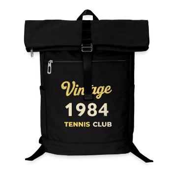 Vintage 1984 Tennis Club Retro Birthday Gift - Laptop Backpack - black - Front