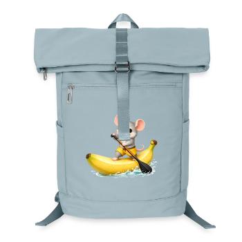 Motif Kawaii de souris mignonne sur banane SUP - Sac à dos ordinateur - bleu glacier - Devant
