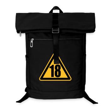 Warning 18 | Achtung 18 - Sac à dos ordinateur - noir - Devant