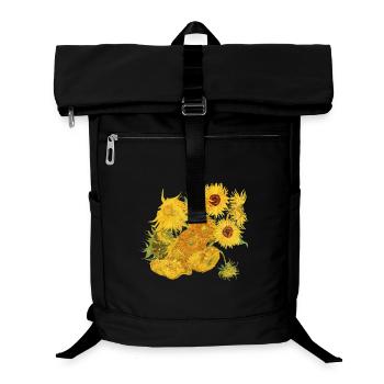 Van Gogh Sunflowers | Exempted sunflowers - Laptop Backpack - black - Front