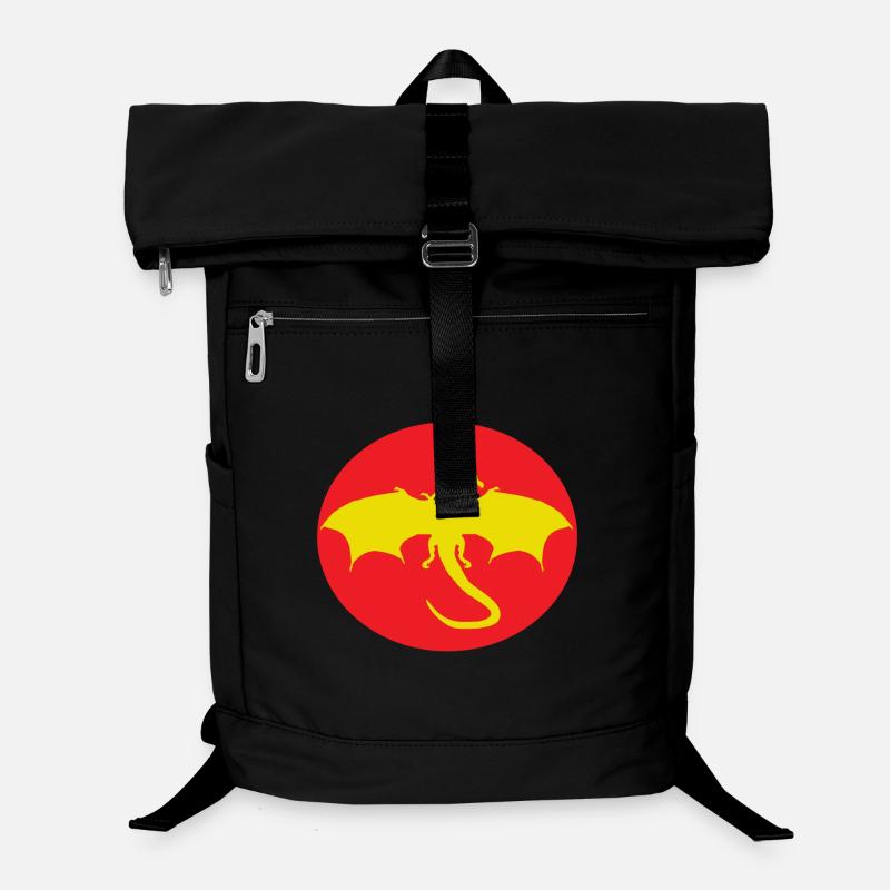 Winged Dragon red yellow Laptop Backpack