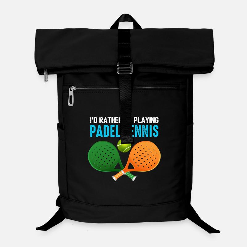 Padel Ich spiele lieber Padel-Tennis Laptop-Rucksack 