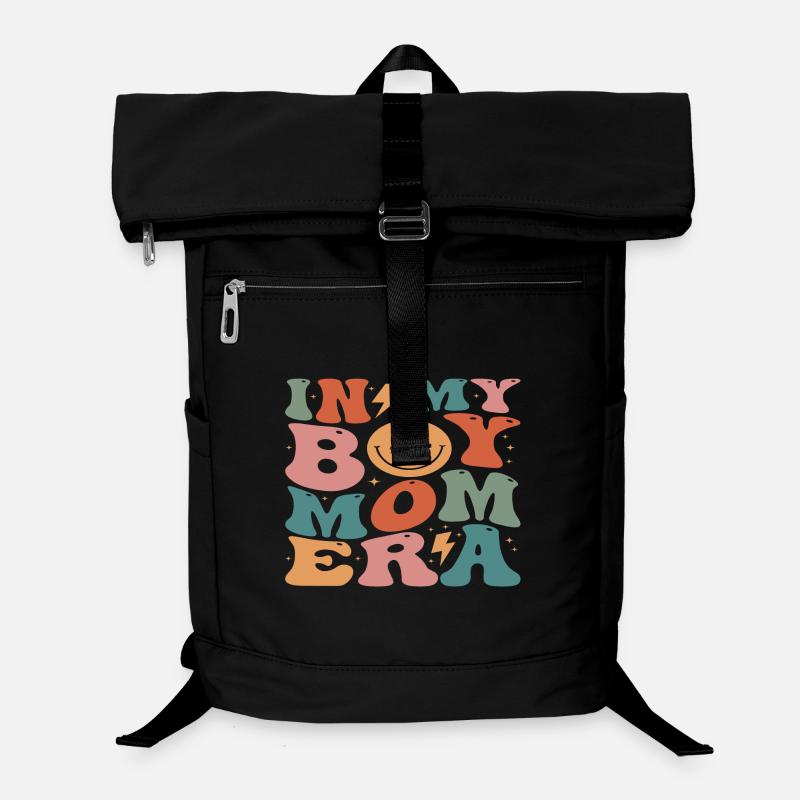 Buntes Design mit Vintage-Lächeln Laptop-Rucksack 