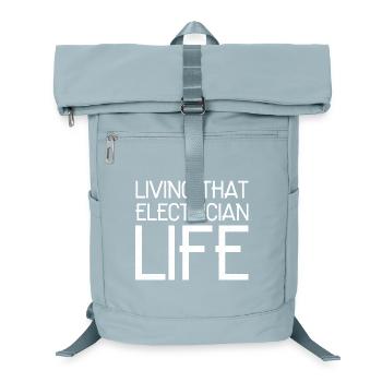 Living that electrician life funny - Laptop Backpack - ice blue - Front