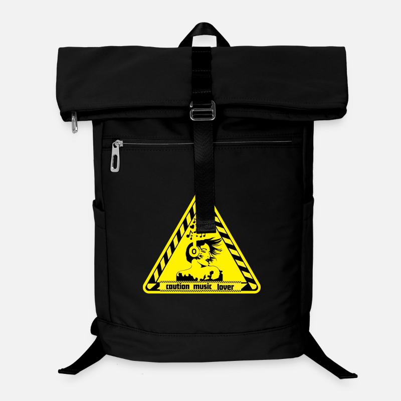 Warning sign for music lovers Laptop Backpack