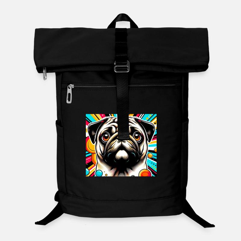 Carlin chien Pop Art Sac à dos ordinateur