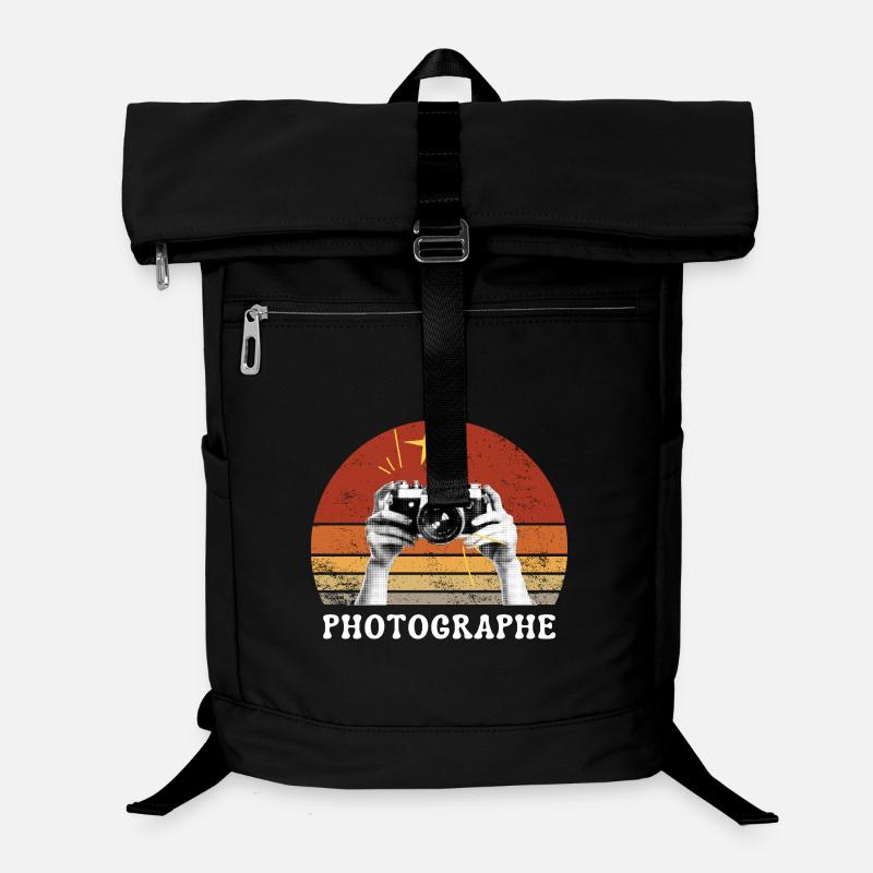 photographe retro vintage soleil couchant Sac à dos ordinateur