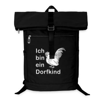 Ich bin ein Dorfkind - Laptop-Rucksack  - Schwarz - Vorne