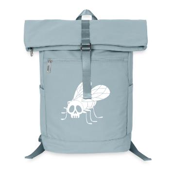 Fly Skull (weiß) - Laptop-Rucksack  - Eisblau - Vorne