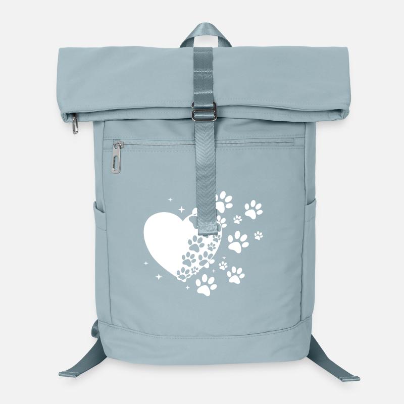 Pawprint Heart Stardust Laptop Backpack