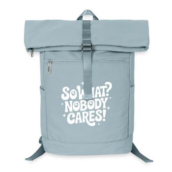 So What Nobody Cares - Laptop Backpack - ice blue - Front