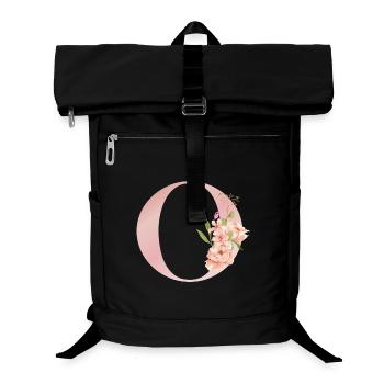 C Florale Monogramme Pastel - Sac à dos ordinateur - noir - Devant