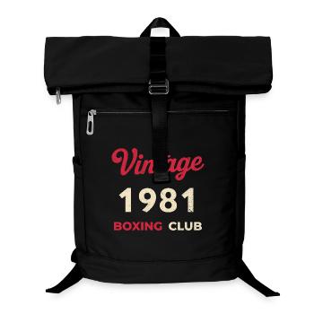 Vintage 1981 – Boxing Club Retro Birth Year - Laptop Backpack - black - Front
