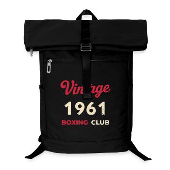 Vintage 1961 – Année de naissance rétro du Boxing Club - Sac à dos ordinateur - noir - Devant