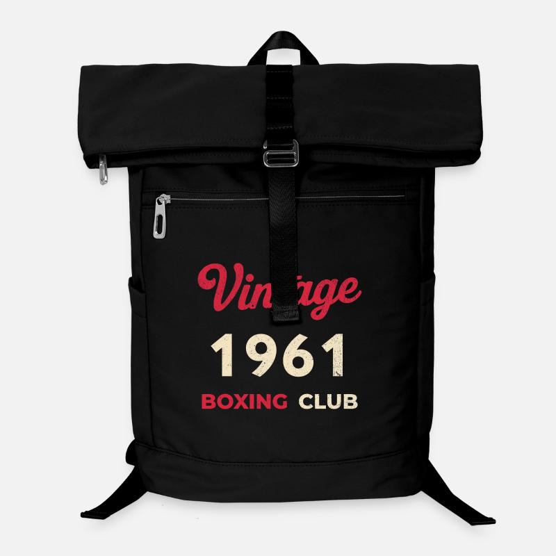 Vintage 1961 – Année de naissance rétro du Boxing Club Sac à dos ordinateur