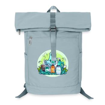 Grüner Reinigungsgeist Cartoon - Sac à dos ordinateur - bleu glacier - Devant