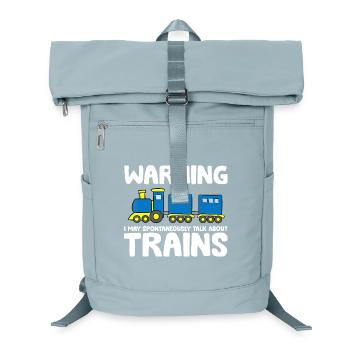 Spontaner Zug Talk Abschlag - Laptop-Rucksack  - Eisblau - Vorne