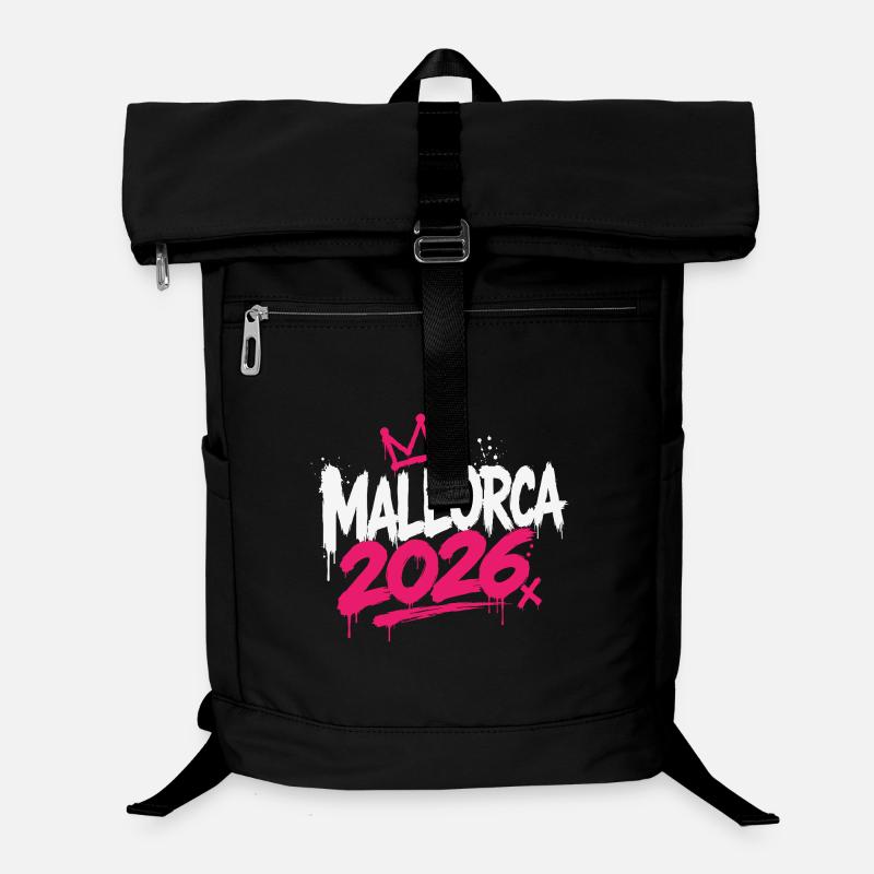 Mallorca 2026 Graffiti Krone Laptop-Rucksack 