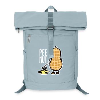 Lustig PEE-NUT  Nuss Erdnuss pinkeln Wortspiel - Laptop-Rucksack  - Eisblau - Vorne