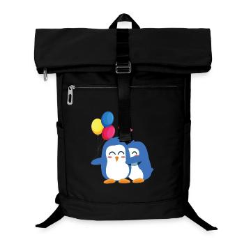 Penguins with Balloons - Laptop Backpack - black - Front