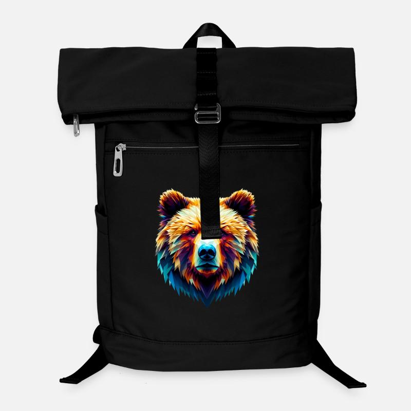 Polygonal Bear Laptop Backpack