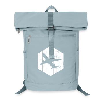 Airplanes Sketch - Laptop Backpack - ice blue - Front