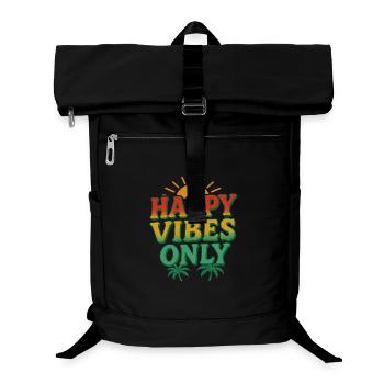 Summer Festival Happy Vibes Palm Paradise - Laptop-Rucksack  - Schwarz - Vorne