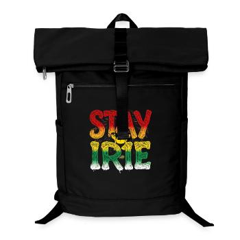 Rasta Lion Irie Vibes Chill Roots Jamaïque - Sac à dos ordinateur - noir - Devant