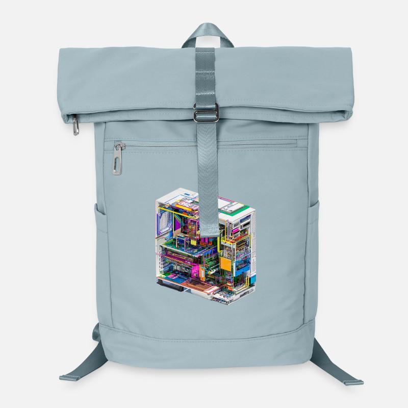 Buntes Innenleben eines Computers Laptop-Rucksack 