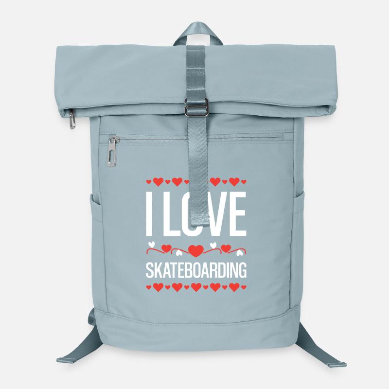 Ich liebe Skateboarding Laptop-Rucksack 