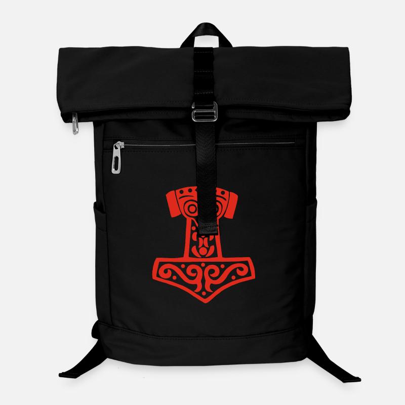 Thors Hammer (Rot) Laptop-Rucksack 
