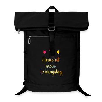 heute_ist_mein_lieblingstag_sterne_- - Laptop Backpack - black - Front