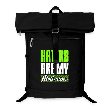 Haters are my Motivators - Laptop-Rucksack  - Schwarz - Vorne