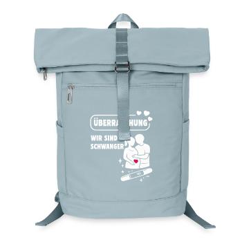 Überraschung: Wir sind schwanger - Laptop-Rucksack  - Eisblau - Vorne