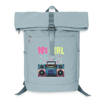 Retro 90s Girl Boombox Style - Laptop Backpack - ice blue - Front