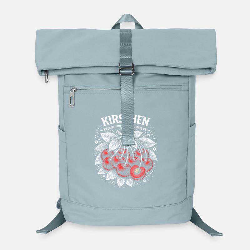 Kirschen Botanik Vintage Druck Laptop-Rucksack 