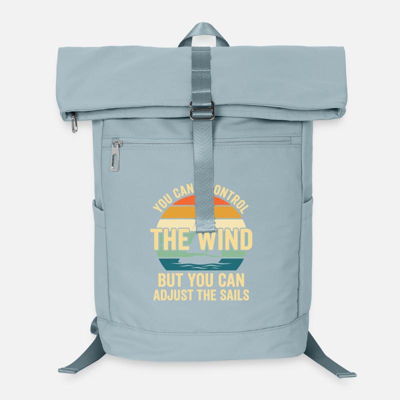 You Can't Control The Wind Sailing Saying Laptop Backpack