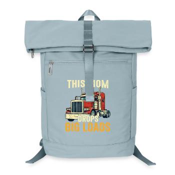 Mère camionneur Chauffeur de semi-remorque Maman - Sac à dos ordinateur - bleu glacier - Devant