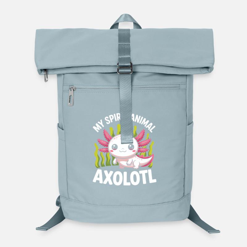 Axolotl-Geist: Niedliches Unterwasser Laptop-Rucksack 