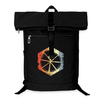 Classic pizza - Laptop Backpack - black - Front