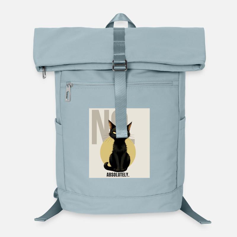 NON. – Sarcastique Chat Noir Design Sac à dos ordinateur