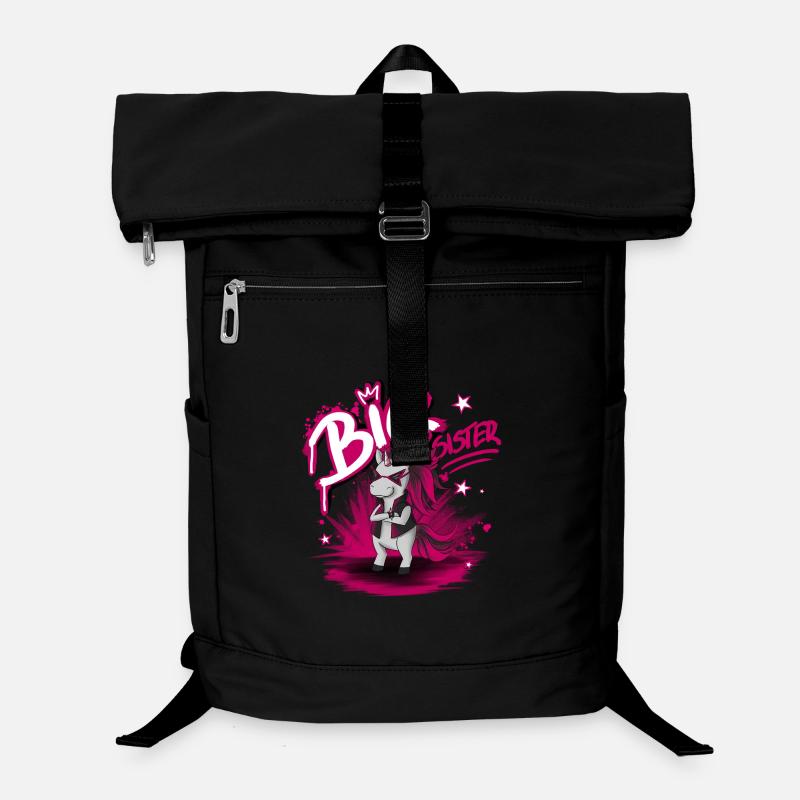 Grande Sœur Licorne Néon Sac à dos ordinateur