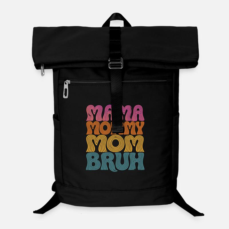 Mama Mommy Mom Bruh Retro Design Laptop-Rucksack 