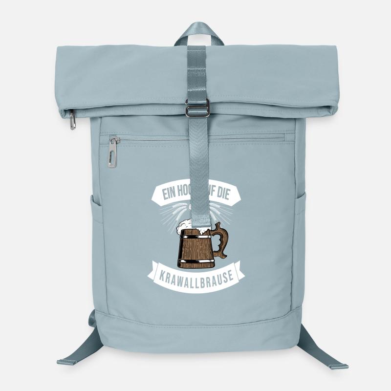 Kraftvolles Biergarten-Design mit Spruch Laptop-Rucksack 