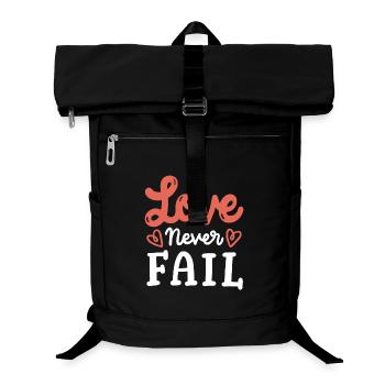Christliches Zitat Religiös - Laptop-Rucksack  - Schwarz - Vorne