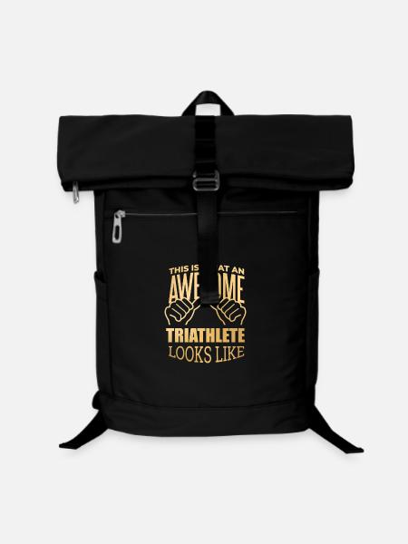 Triathlon-Triathlon-Triathlon - Laptop-Rucksack - Schwarz